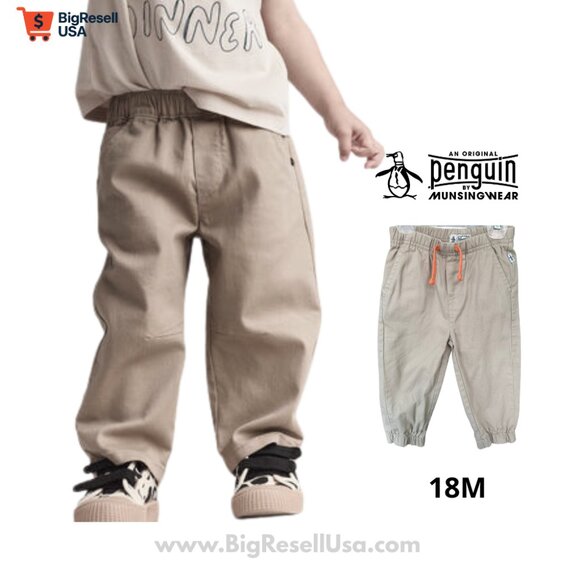 ORIGINAL PENGUIN | Khaki Jogger Cargo Pants BOY 18M - Picture 1 of 7